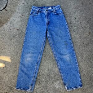 VTG Levi's jeans 550 xs xxs 23 24 petite 14 youth distressed 550s mid blue 90s